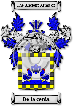 De la cerda Family Crest Download (jpg) Legacy Series - 150 DPI